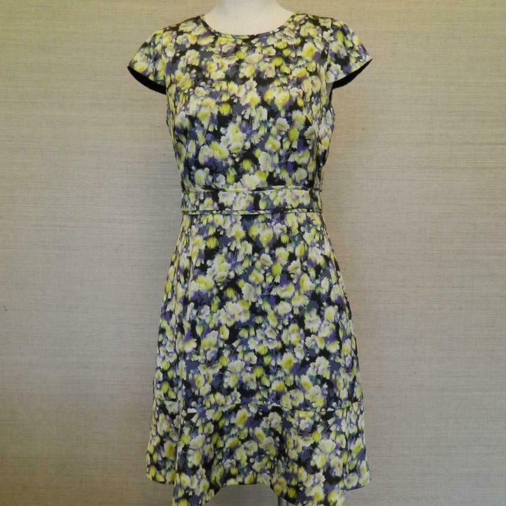 J.Crew $158 Cap-Sleeve Dress in Clover E6178